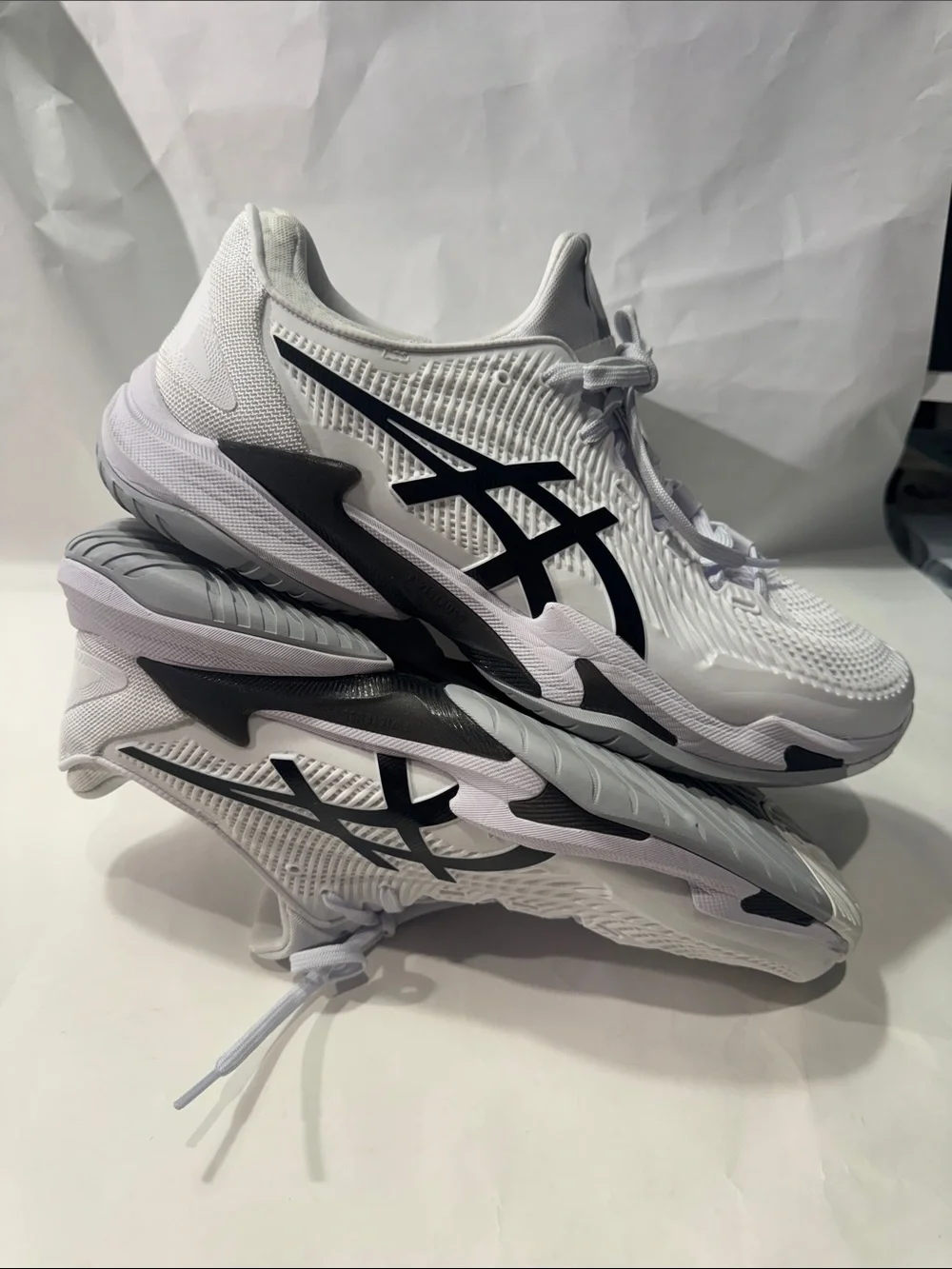 ASICS Court FF 3 Men’s Tennis Shoes Size 11 White Black $170